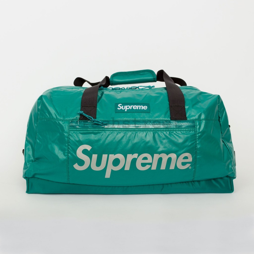 supreme duffle bag blue